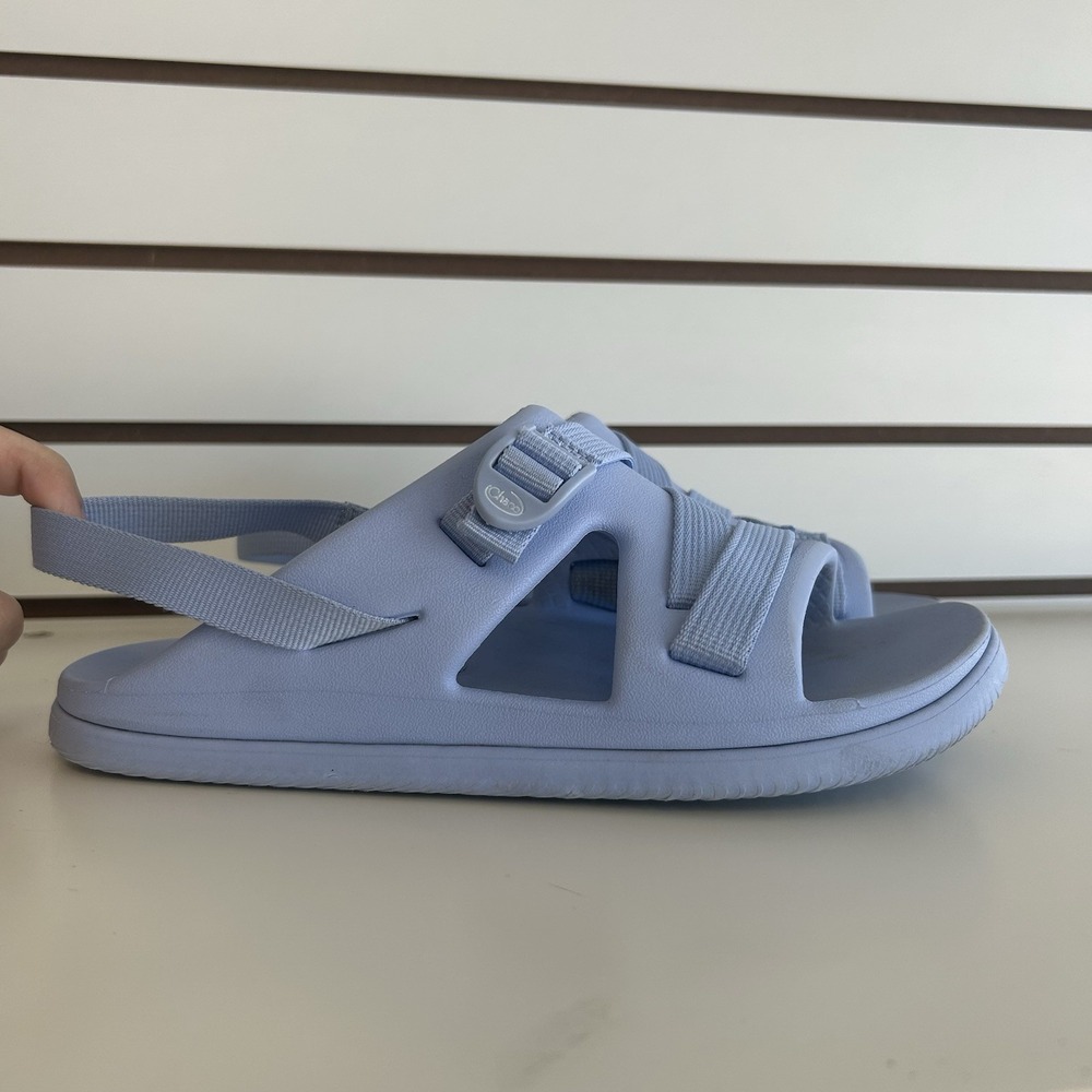 Junior sz‎ 6 CHACO Chillos Sport Slide Sandals Strap Periwinkle Blue Lightweight